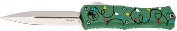 Ніж Microtech Hera II Mini Double Edge Stonewash Christmas Green 1702M-10GRCMAS 14090679 фото