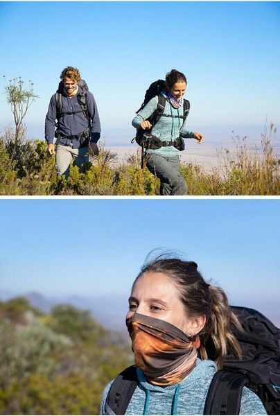 Многофункциональная&nbsp;повязка&nbsp;Cool-feeling&nbsp;Naturehike NH20FS024&nbsp;summit-Black&purple 81525 фото