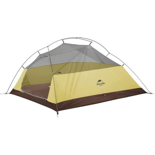 Намет надлегкий тримісний з футпринтом Naturehike Cloud Up 3 Updated NH18T030-T, 20D, Темно-зелений 90737 фото