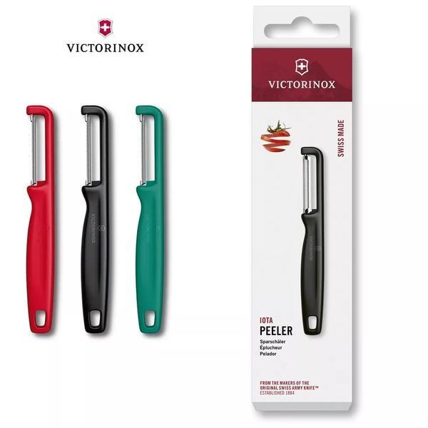 Овощечистка двухстороннее Серрейторное лезвие 16,5 см Victorinox Iota бирюзовый 6.0943.4 V77554357 фото