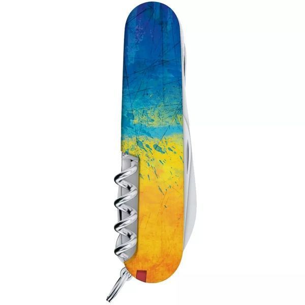 Швейцарський ніж Victorinox Huntsman Ukraine 91 мм 16 функцій Жовто-синій (1.3713.7_T3100pw) V77552792 фото