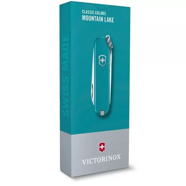Швейцарський ніж Victorinox Classic SD Colors Mountain Lake 58 мм 7 функцій Блакитний (0.6223.23G) V77552271 фото