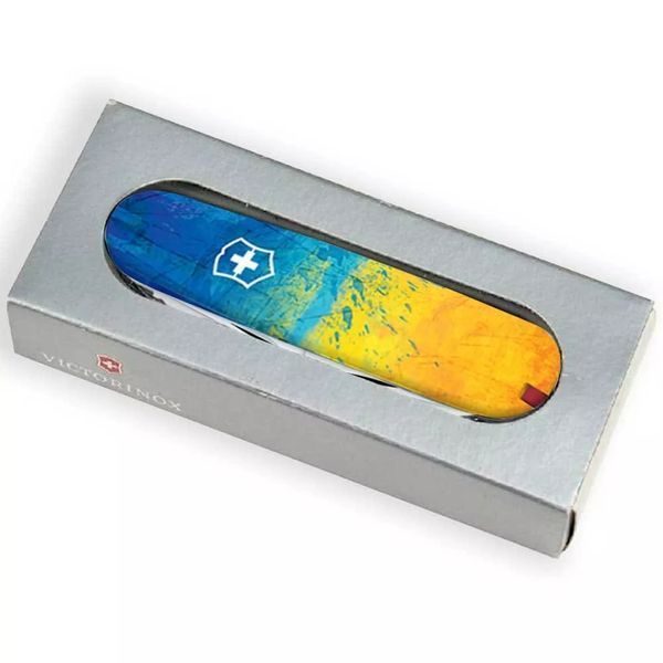 Швейцарський ніж Victorinox Huntsman Ukraine 91 мм 16 функцій Жовто-синій (1.3713.7_T3100pw) V77552792 фото