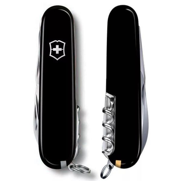 Швейцарський ніж Victorinox Mountaineer 91мм 8 функцій Чорний (1.3743.3) V77552994 фото