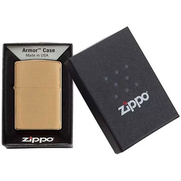 Запальничка Zippo Armor Brushed Brass (168) V77550698 фото