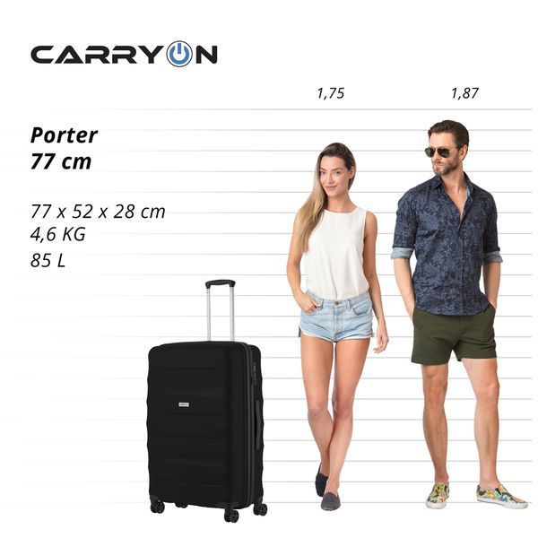 Валіза CarryOn Porter (L) Black (502445) 930030 фото
