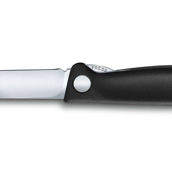Нож кухонный складной Victorinox SwissClassic 11 см скругленный Черный блистер 6.7803.FB 4009020 фото