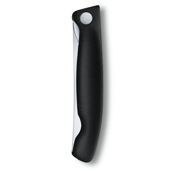 Нож кухонный складной Victorinox SwissClassic 11 см скругленный Черный блистер 6.7803.FB 4009020 фото