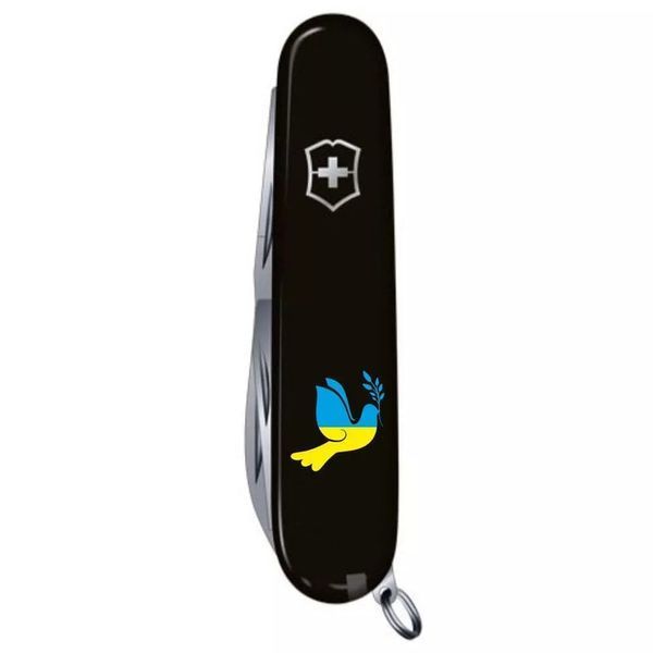 Швейцарський ніж Victorinox Huntsman Ukraine 91 мм 15 функцій Голуб світу (1.3713.3_T1036u) V77552956 фото