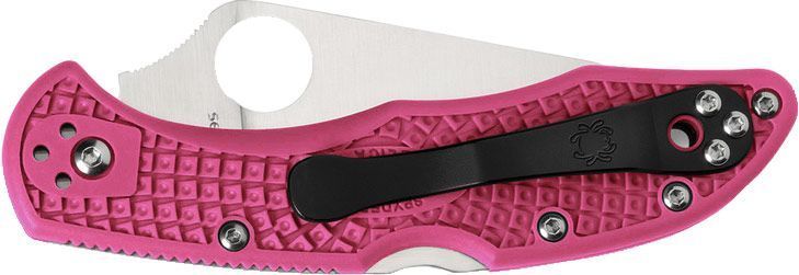 Ніж Spyderco Delica 4 FRN Flat Ground Pink CPM-S30V C11FPPNS30V 871454 фото