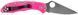 Ніж Spyderco Delica 4 FRN Flat Ground Pink CPM-S30V C11FPPNS30V 871454 фото 3
