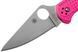 Ніж Spyderco Delica 4 FRN Flat Ground Pink CPM-S30V C11FPPNS30V 871454 фото 4