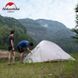 Намет надлегкий тримісний з футпринтом Naturehike Cloud Up 3 Updated NH18T030-T, 20D, Темно-зелений 90737 фото 4