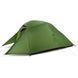 Намет надлегкий тримісний з футпринтом Naturehike Cloud Up 3 Updated NH18T030-T, 20D, Темно-зелений 90737 фото 1