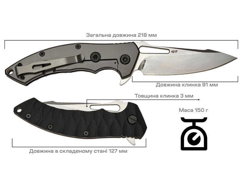 Ніж Skif Shark II SW Black 421SE 17650292 фото