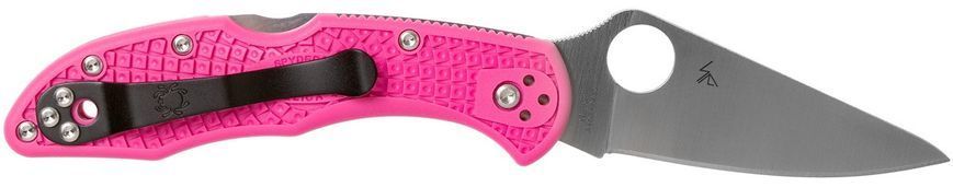 Ніж Spyderco Delica 4 FRN Flat Ground Pink CPM-S30V C11FPPNS30V 871454 фото