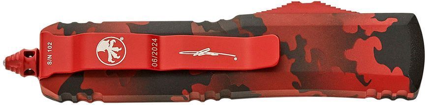 Ніж Microtech UTX-85 Drop Point Signature Series Red Camo 231-1RCS 14090614 фото