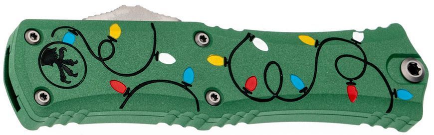 Ніж Microtech Hera II Mini Double Edge Stonewash Christmas Green 1702M-10GRCMAS 14090679 фото