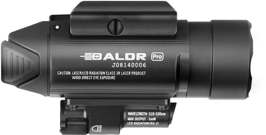 Фонарь с ЛЦУ Olight Baldr Pro Black Зеленый ЛЦУ Baldr Pro G (1350 Lm) 0.0002.0011 23703147 фото