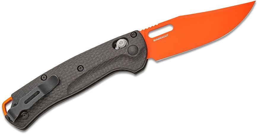 Ніж Benchmade Mini Taggedout Orange Carbon Fober 15533OR-01 4009209 фото