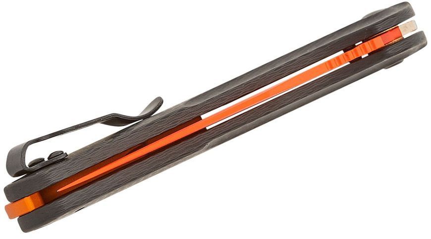 Ніж Benchmade Mini Taggedout Orange Carbon Fober 15533OR-01 4009209 фото