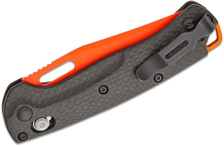 Ніж Benchmade Mini Taggedout Orange Carbon Fober 15533OR-01 4009209 фото