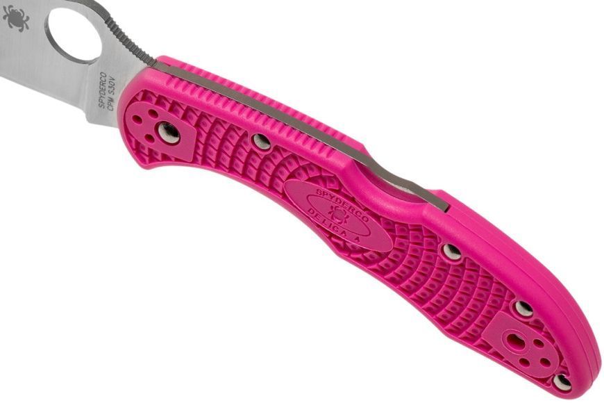 Ніж Spyderco Delica 4 FRN Flat Ground Pink CPM-S30V C11FPPNS30V 871454 фото