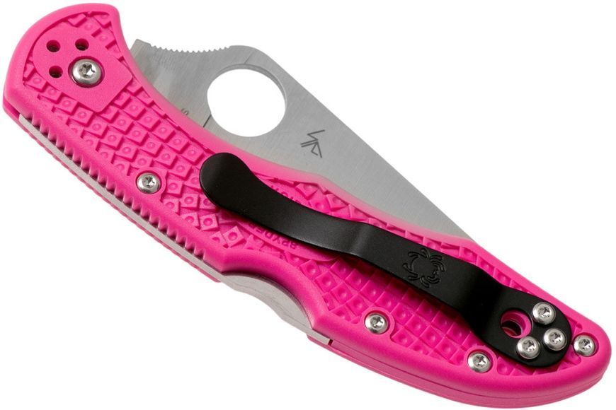 Ніж Spyderco Delica 4 FRN Flat Ground Pink CPM-S30V C11FPPNS30V 871454 фото