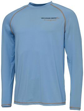 Реглан Savage Gear Aqua UV Long Sleeve Tee L Bonnie Blue 18542331 фото
