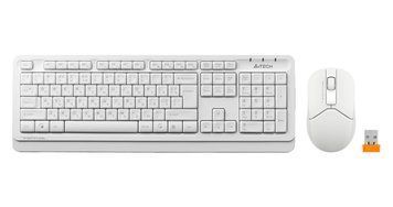 A4Tech Fstyler FG1012, комплект беспроводной клавиатуры с мышью, цвет белый FG1012 (White) 1605287 фото