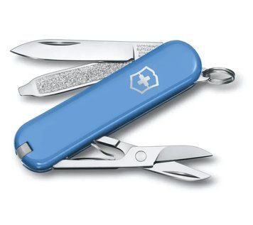 Швейцарський ніж Victorinox Classic SD Colors Summer Rain 58 мм 7 функцій Синій (0.6223.28G) V77552272 фото