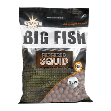 Бойли Dynamite Baits Peppered Squid Boilies 15 мм, 1 кг - DY1681 Y33440481 фото