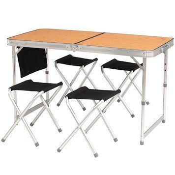 Стол со стульями Easy Camp Belfort Picnic Table Brown (540016) 928800 фото