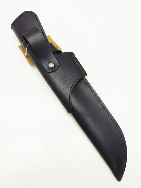 Шкіряні піхви для ножа Великі XXL із застібкою Чорні 11101011 фото