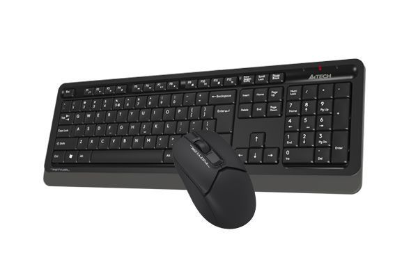 A4Tech Fstyler FG1012S, комплект беспроводной клавиатура с мышью, цвет черный FG1012S (Black) 1605453 фото
