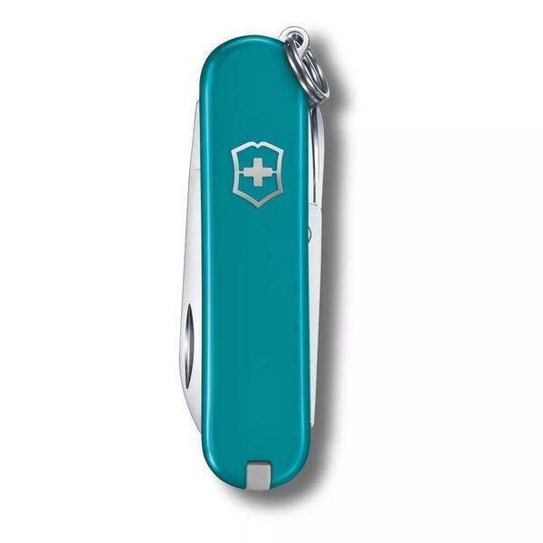 Швейцарський ніж-брелок Victorinox Classic SD Mountain Lake Бірюзовий 0.6223.23 V77554111 фото
