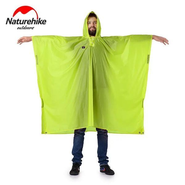 Пончо-дощовик 3 в 1 Naturehike NH17D003-M, 20D, Зелений 68393 фото