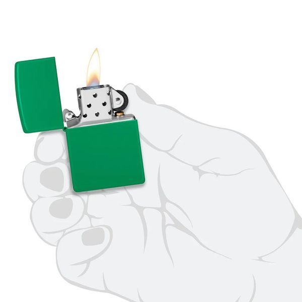 Запальничка Zippo Regular Grass Green Matte Зелена 48629 V77550532 фото