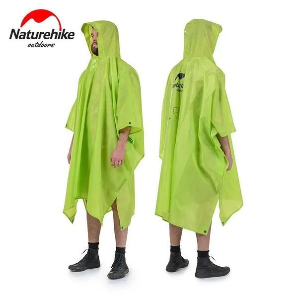Пончо-дощовик 3 в 1 Naturehike NH17D003-M, 20D, Зелений 68393 фото