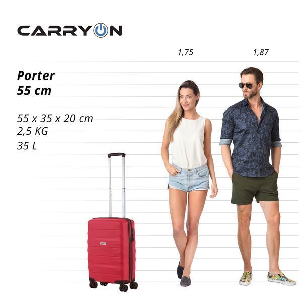 Валіза CarryOn Porter (S) Red (502447) 930031 фото