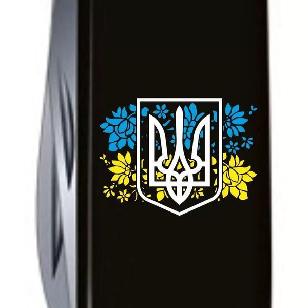 Швейцарський ніж Victorinox Spartan Ukraine Герб України із квітковим прапором (1.3603.3_T1280u) V77553052 фото