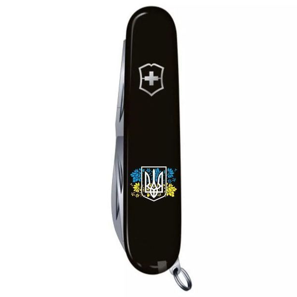 Швейцарський ніж Victorinox Spartan Ukraine Герб України із квітковим прапором (1.3603.3_T1280u) V77553052 фото