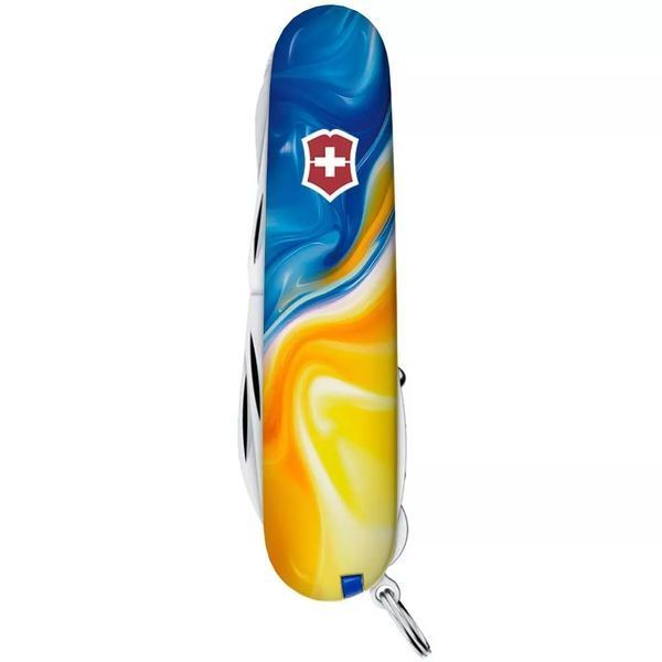 Швейцарський ніж Victorinox Huntsman Ukraine 91 мм 16 функцій Жовто-синій (1.3713.7_T3250pw) V77552793 фото