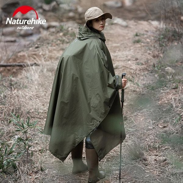 Плащ-дощовик Naturehike NH21FS036, p-p L, армійський Зелений 88151 фото