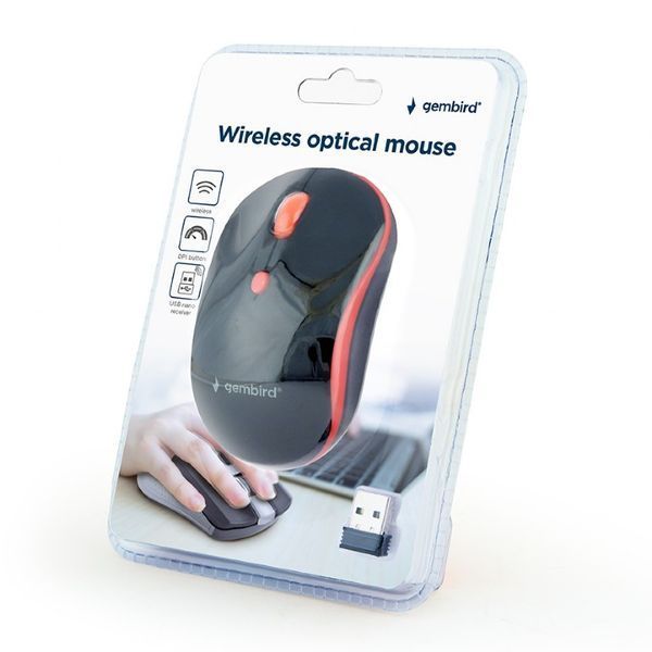 Беспроводная оптическая мышка Gembird MUSW-4B-03-R MUSW-4B-03-R 1604379 фото