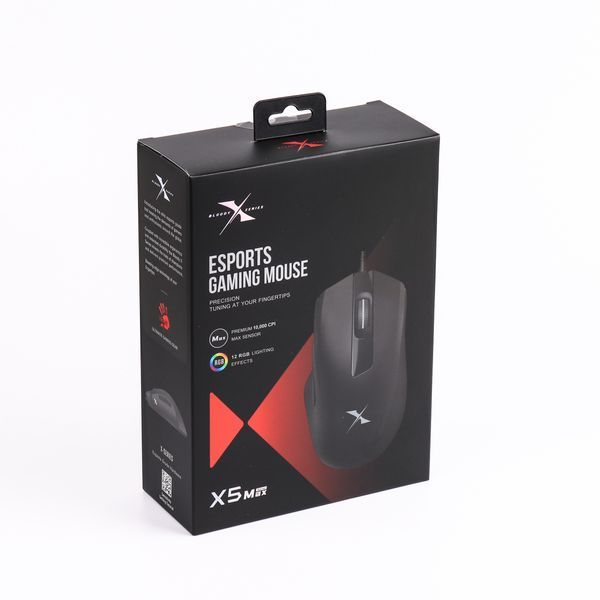 Миша ігрова A4Tech Bloody X5 Max, чорна X5 Max Bloody 1604694 фото