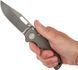 Нож Demko AD20.5 Clip Point CPM-20CV Milled Titanium 205-20CV-TI-TEX-CP 9900006 фото 5