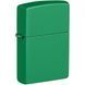 Запальничка Zippo Regular Grass Green Matte Зелена 48629 V77550532 фото 1