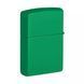 Запальничка Zippo Regular Grass Green Matte Зелена 48629 V77550532 фото 4