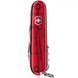 Швейцарський ніж Victorinox Huntsman 91 мм 15 функцій Червоний напівпрозорий у блістері (1.3713.TB1) V77552947 фото 3
